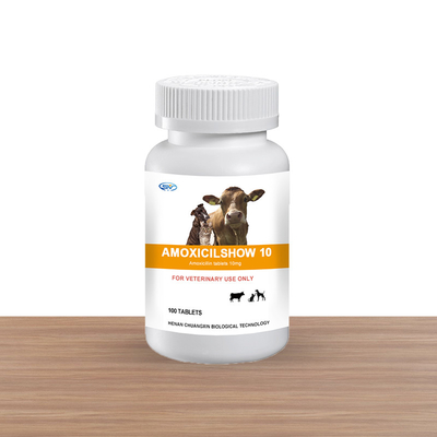 L'amoxicilline vétérinaire de médecine vétérinaire de Tablette de bol marque sur tablette 10mg antiviral pour le chien