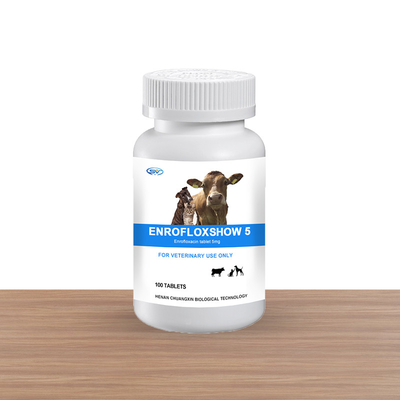 Médecine vétérinaire de bol de la Tablette 5mg de bol d'Enrofloxacin pour l'animal familier