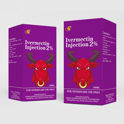 Injection vétérinaire d'ivermectine 1% de drogues injectables pour les maladies parasitaires de bétail et de porcs 50ml 100ml