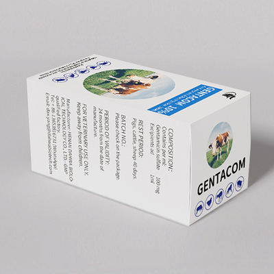 Médicaments antiparasitaires vétérinaires prix d'usine injection de gentamicine en stock qualité injection de sulfate de gentamycine 10%
