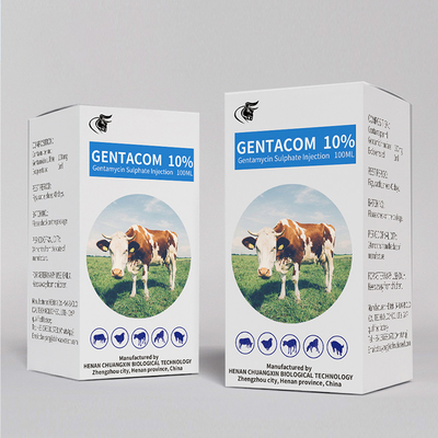 Médicaments antiparasitaires vétérinaires prix d'usine injection de gentamicine en stock qualité injection de sulfate de gentamycine 10%
