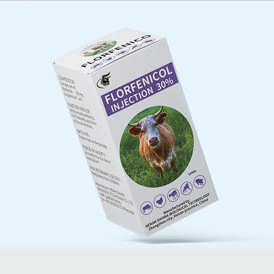 Antibiotiques injectables vétérinaires des drogues 50ml 100ml d'injection de Florfenicol 30% pour des animaux