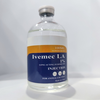 Médicaments injectables Vétérinaires Injection de médicaments pour animaux Ivermectine 1% injection 100 ml