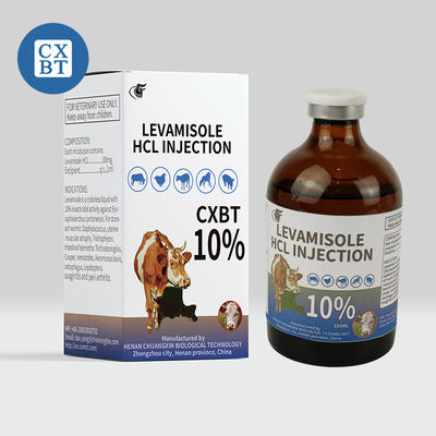 Injection injectable vétérinaire 5% 10% de chlorhydrate de Levamisole de drogues d'Imidazothiazole