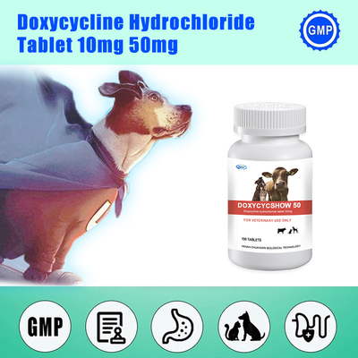 Médecine vétérinaire de la Tablette 50mg de bol de HCL de Doxycycline pour l'animal familier