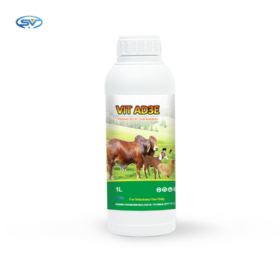 Vitamine AD3E Solution buvable Pour chevaux, bovins, ovins, caprins, porcins, chiens, chats, rabbin