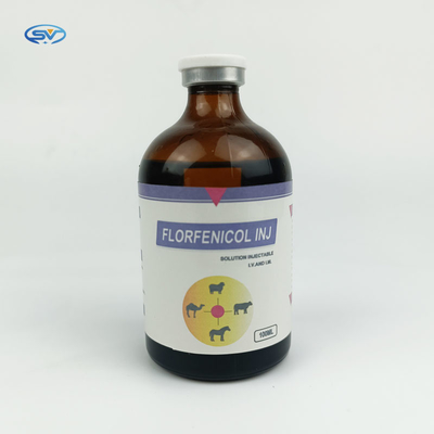 Drogues Florfenicol injectable 20% Inj de médecine vétérinaire pour des effets anti-inflammatoires et antipyrétiques