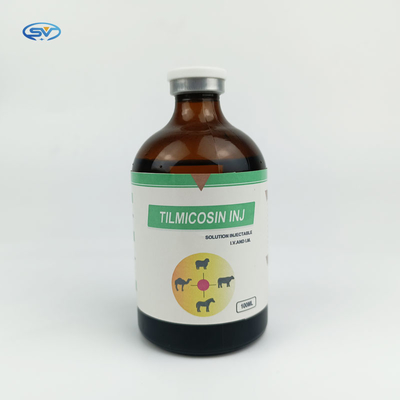 Veterinary Medicine Drugs Antibiotic Tilmicosin Injection 100ml Animal Use