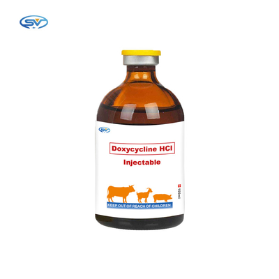 Type animal injection d'injection antibiotique injectable vétérinaire de drogues de 10% de chlorhydrate de Doxycycline