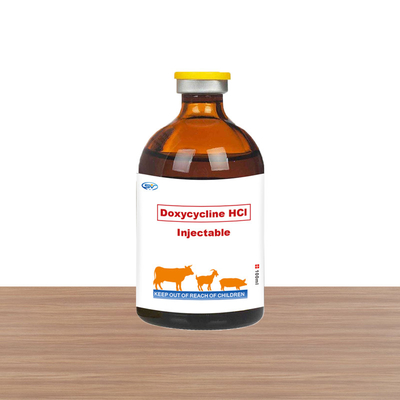 Type animal injection d'injection antibiotique injectable vétérinaire de drogues de 10% de chlorhydrate de Doxycycline