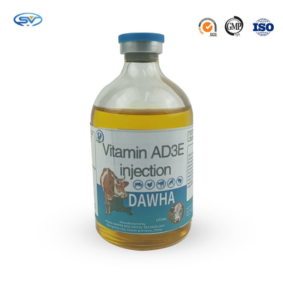 Injection injectable vétérinaire de la vitamine AD3E de drogues de Multivitamin pour des moutons de bétail