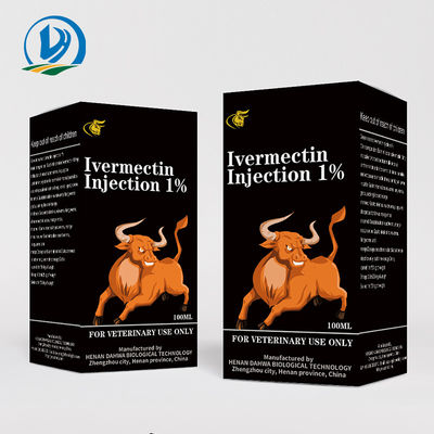 Injection injectable vétérinaire d'insectifuge de drogues d'injection d'Ivermectin 1% pour des bétail