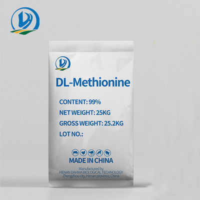 La méthionine de CAS 59-51-8 DL d'additifs d'alimentation des animaux saupoudrent 99% pour le supplément nutritionnel