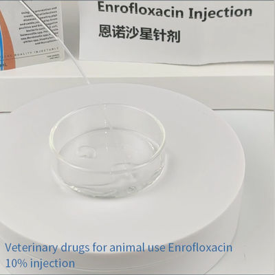 Injection d'Enrofloxacin 10% de volaille de porc de drogues de médecine vétérinaire de Pasteurellosis