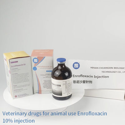 Injection d'Enrofloxacin 10% de volaille de porc de drogues de médecine vétérinaire de Pasteurellosis