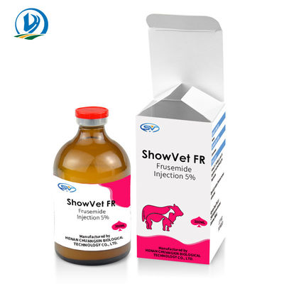 Injection injectable vétérinaire de furosémide de diurétique de drogues 10 mg/ml pour des bétail