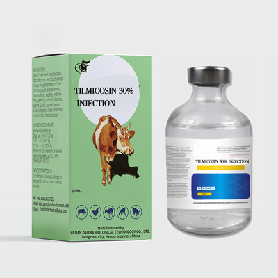 Injection sous-cutanée de tilmicosine de phosphate de tilmicosine de bétail de drogues vétérinaires 30% CAS108050-54-0